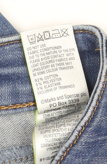 Marks & Spencer Women's Blue Skinny Jeans, Size 8