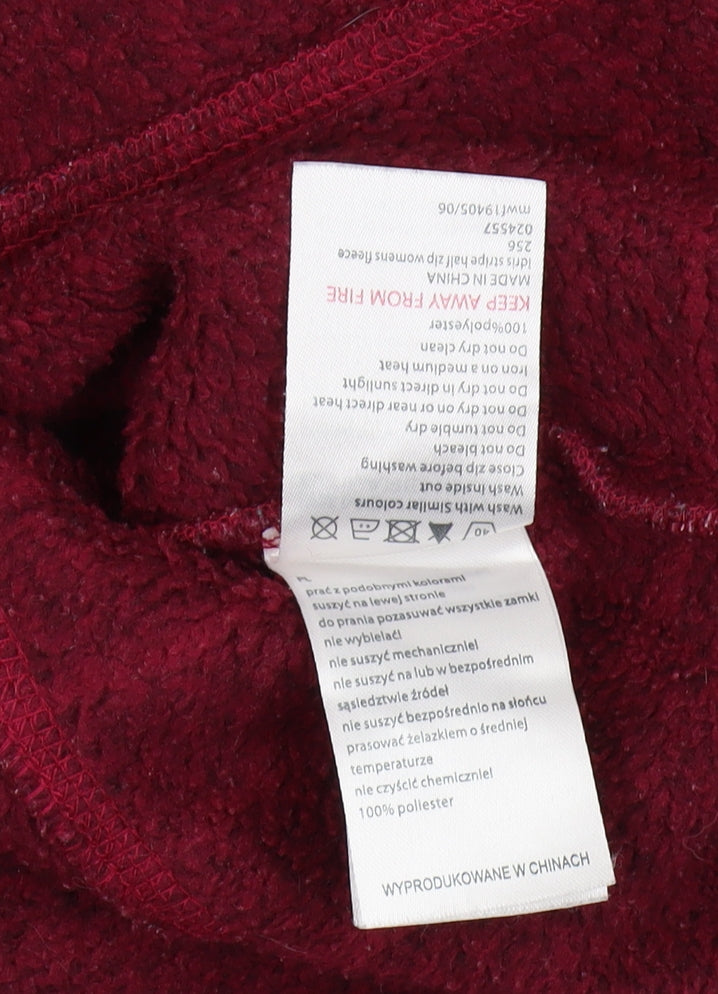 Mountain Warehouse Women's Red Henley Sweatshirt Size 12