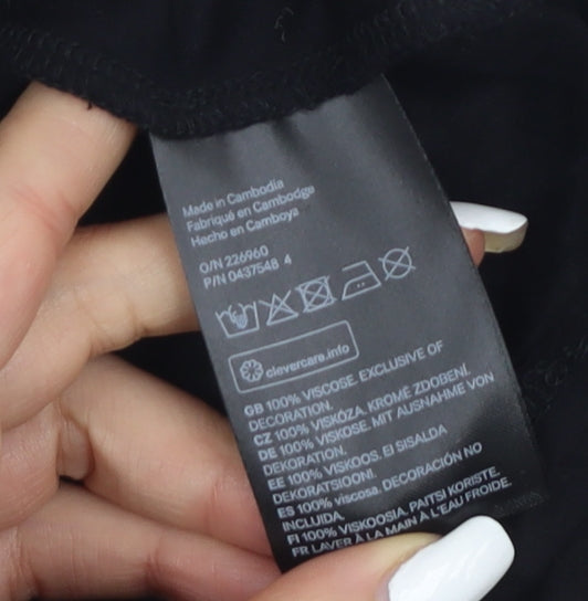 H&M Women's Black XS Long Sleeve Blouse
