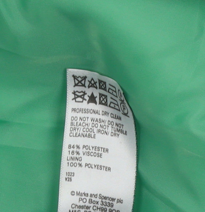 Marks & Spencer Green Women's Coat Size 8 Casual