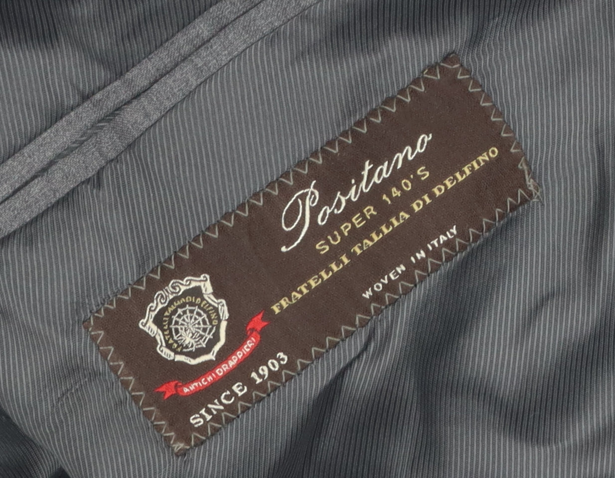 Marks & Spencer Grey Striped 44L Blazer for Men