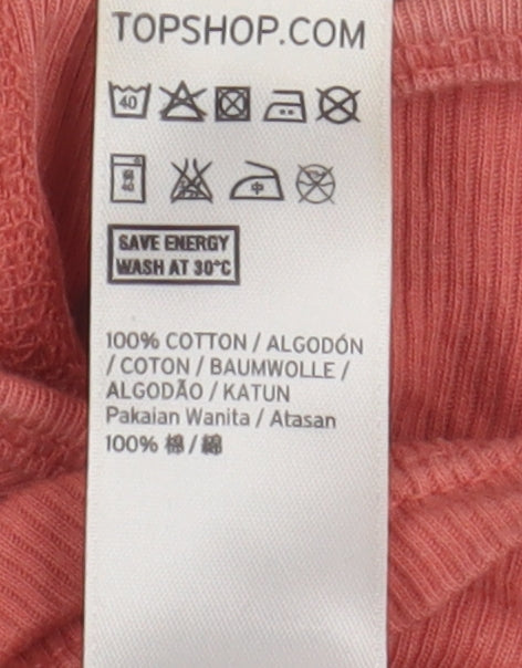 Topshop Women's Pink Camisole Top, Size 10, Slim Fit