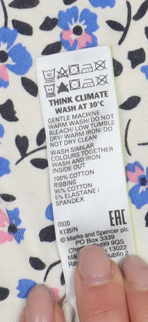 Marks and Spencer Women's Floral T-Shirt Size 18