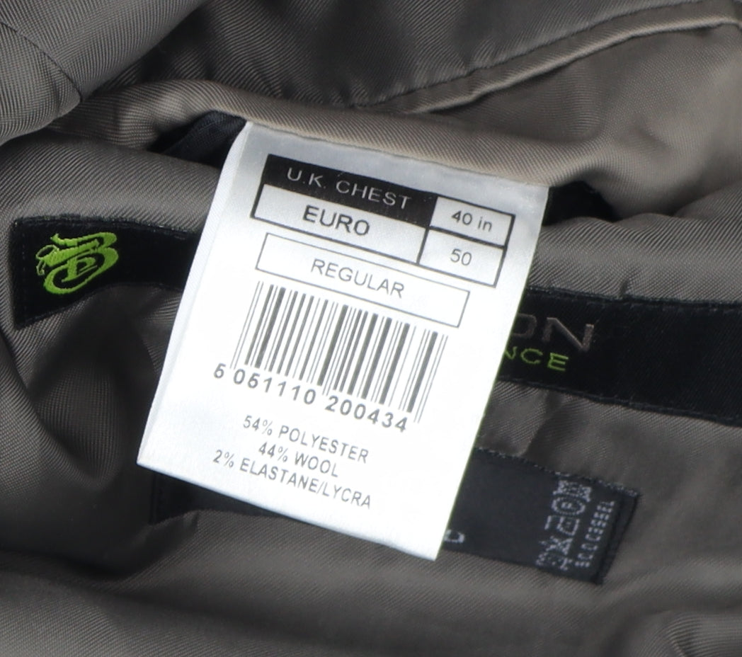 Burton Men's Grey Blazer, Size 40, Regular Fit