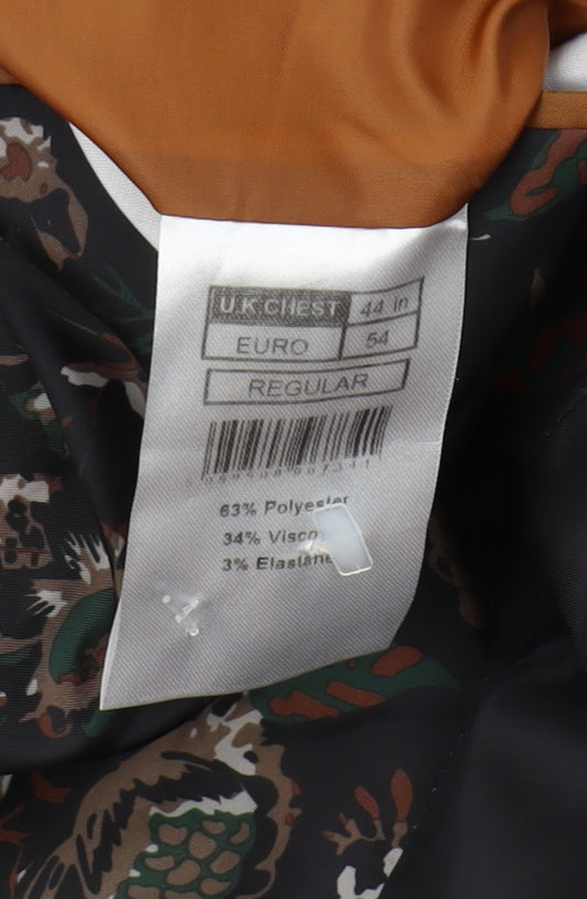 Limehaus Men's Grey Regular Fit Blazer, Size 44R