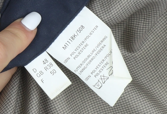 Francetta Men's Blue Mid-Length Jacket - Size 38