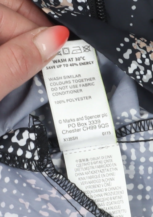Marks & Spencer Women's Black Rain Coat Jacket S