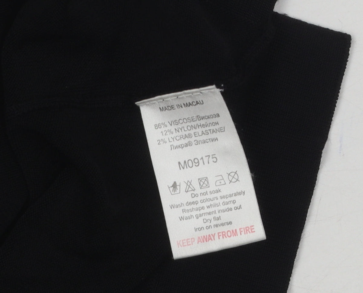 Next Women's Black Rhinestone Pullover Jumper Size 10