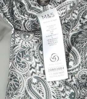 Marks & Spencer Men's Beige Slim Fit Blazer Size 40R