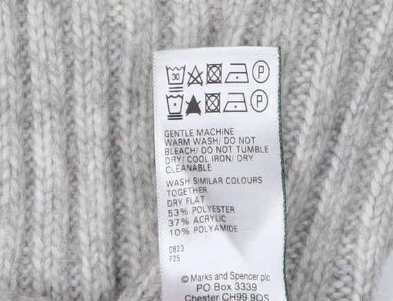 Marks & Spencer Women's Grey M Crew Neck Jumper