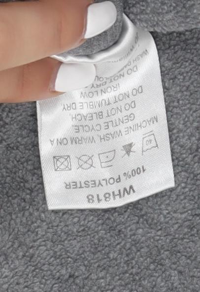 RMSPORTS Grey Fleece Pullover Sweatshirt Size 12