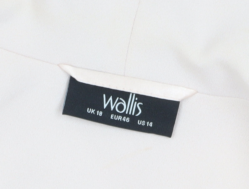Wallis Women's Ivory Coat Long Relaxed Fit