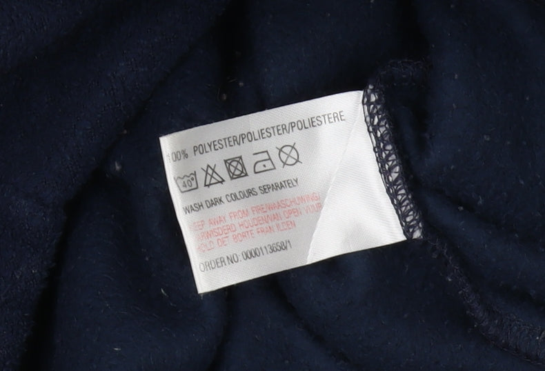 Main-Stream Men's Blue Fleece Full Zip Jacket S