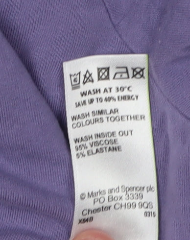 Marks & Spencer Purple Women's Sequin Top