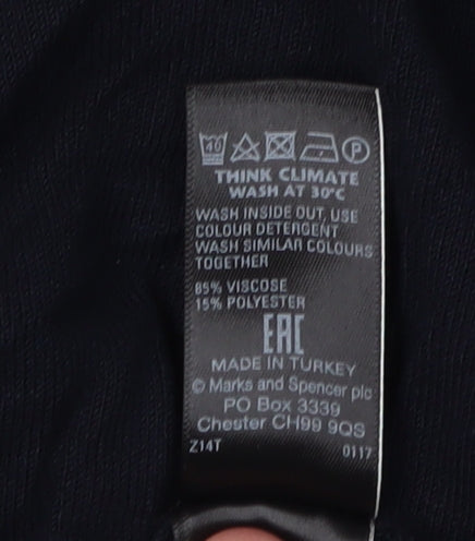 Marks & Spencer Women's Black Jumper Size 6