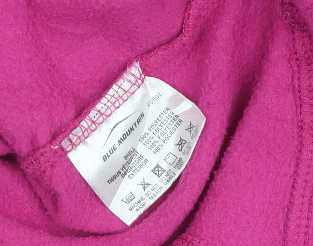 Blue Mountain Women's Pink Fleece Pullover Sweatshirt