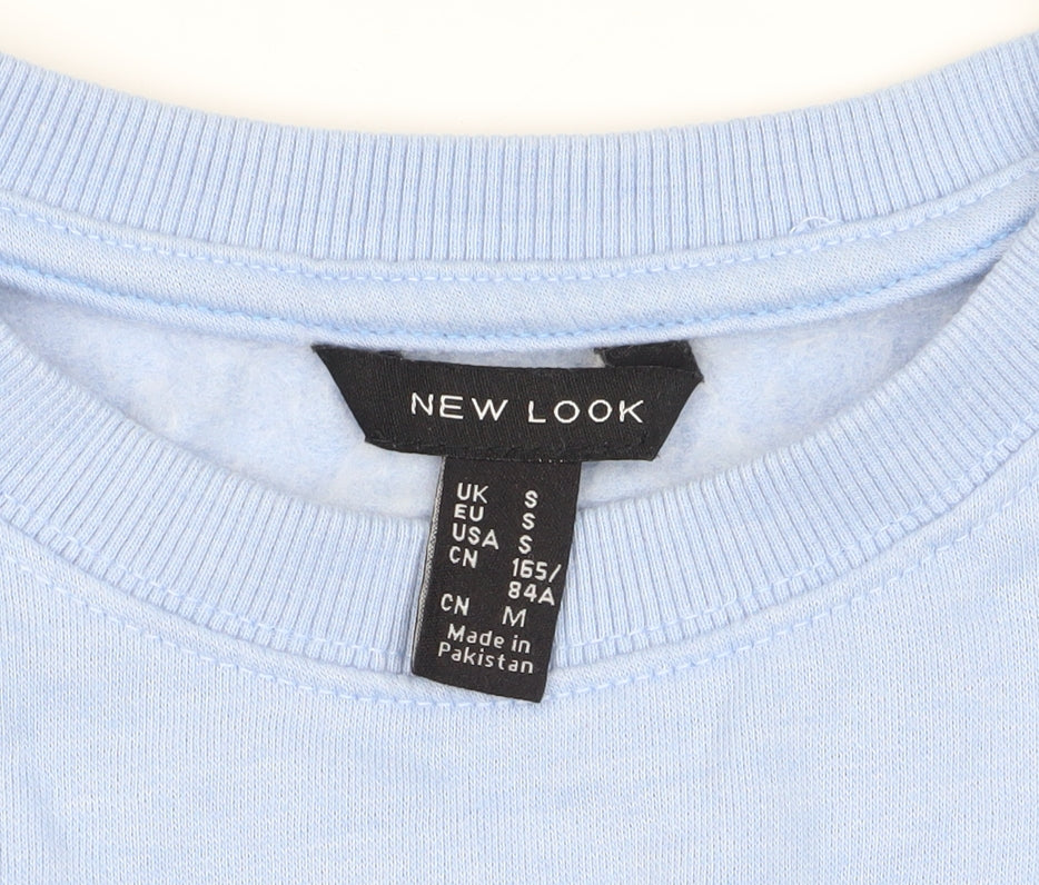 New Look Women's Blue Pullover Sweatshirt, Size S