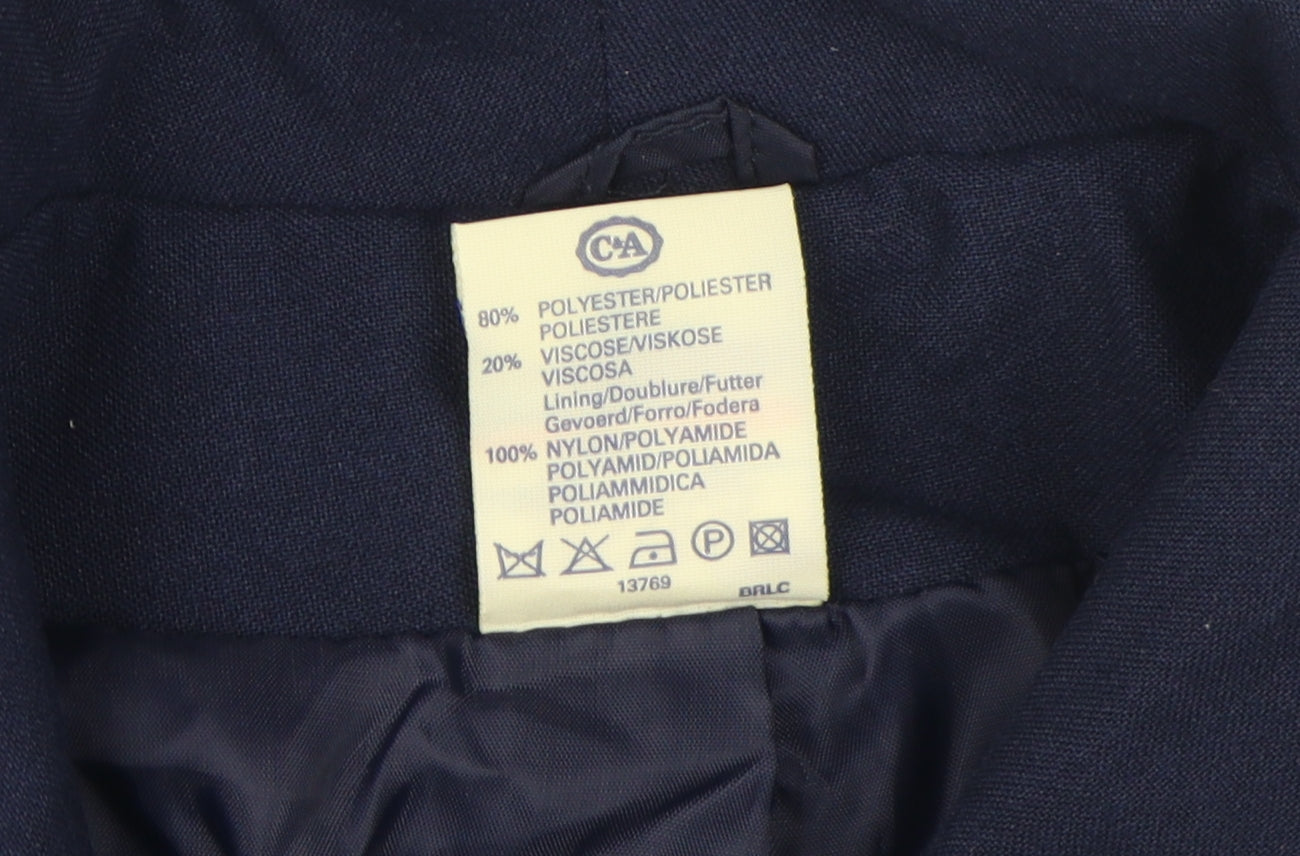 Yessica Women's Blue Double Breasted Suit Jacket 14