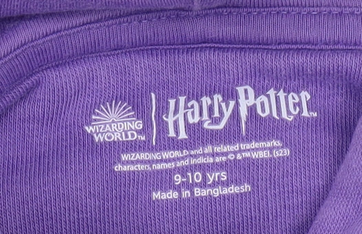 Marks & Spencer Girls Harry Potter Purple Hoodie 9-10 Years