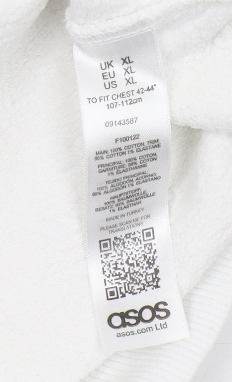 ASOS Men's White XL Graphic Sweatshirt
