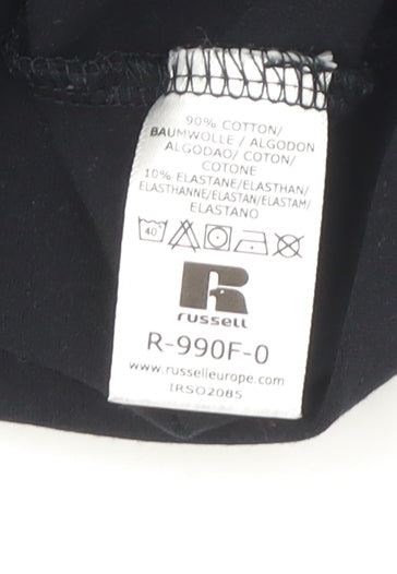 Russell Collection Unisex Black 2XL Basic Cotton Tank