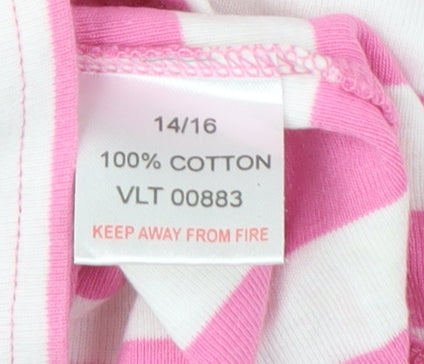 Pure & Natural Women's Pink Striped Cotton T-Shirt