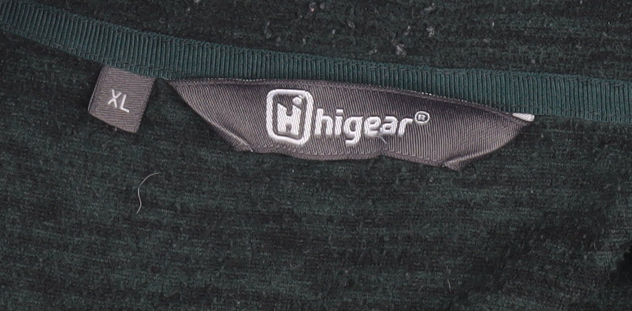 Hi Gear Men Green 1/4 Zip Sweatshirt XL