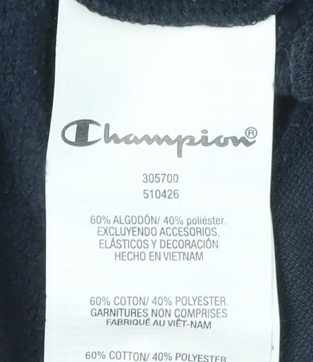 Champion Boys Black Logo Pullover Sweatshirt Large