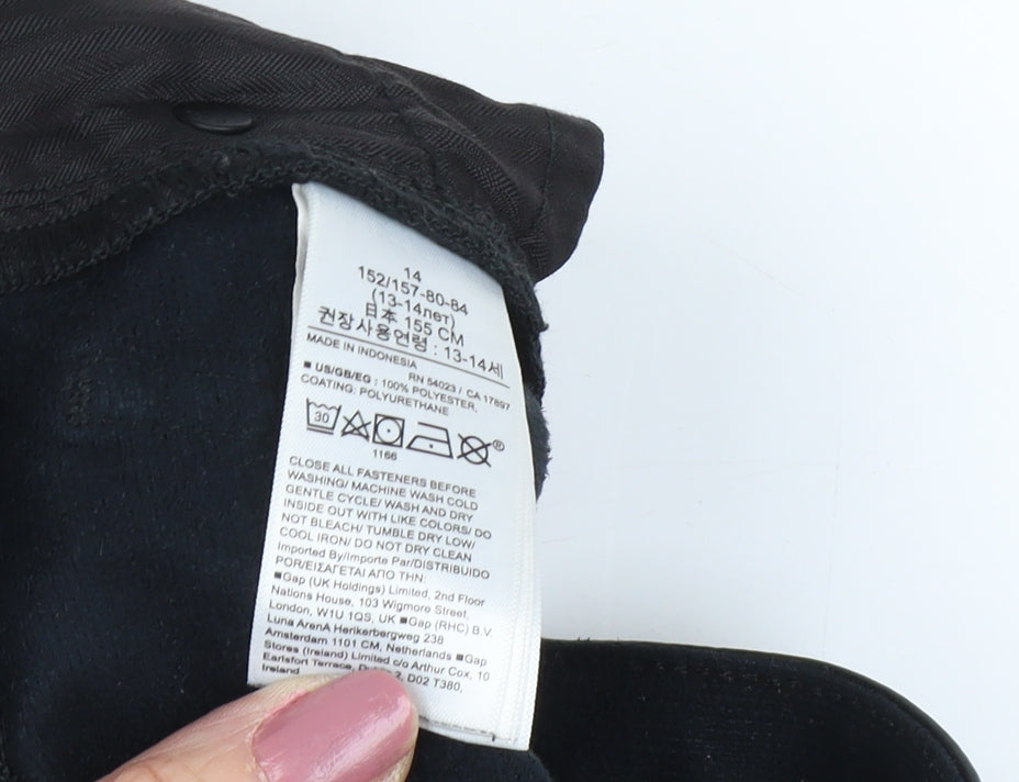 Gap Teens Black Slim Ankle Trousers, Size 14