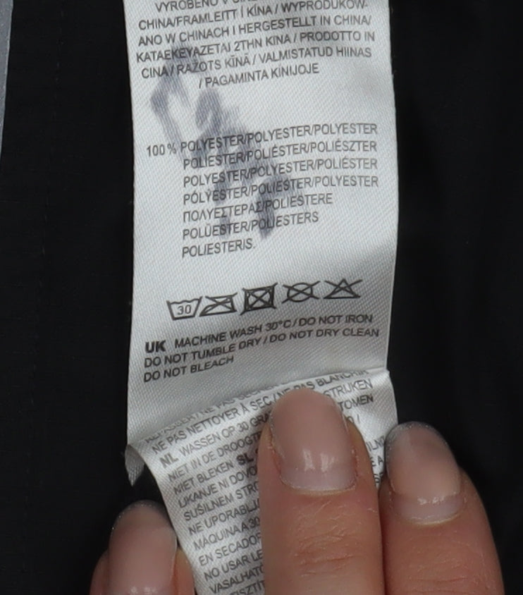Pinnacle Men's Black Windbreaker Jacket M