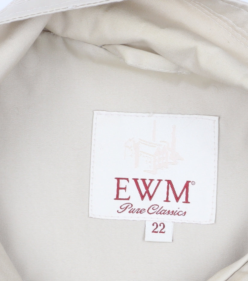 EWM Women's Beige Basic Jacket Size 22