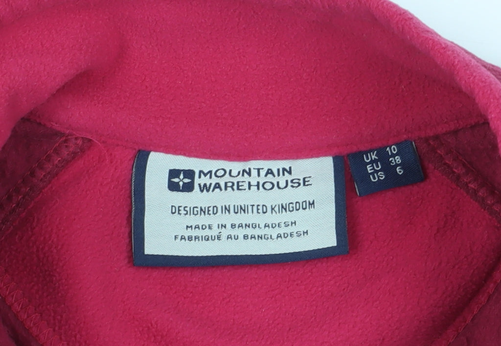 Mountain Warehouse Women's Red Fleece Pullover Size 10