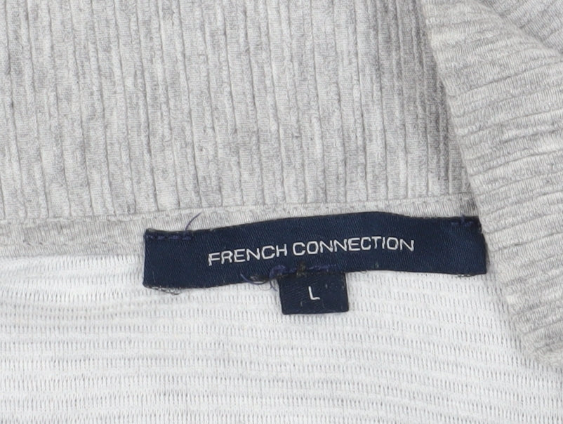 French Connection Grey Pullover Sweatshirt - Women's Size L