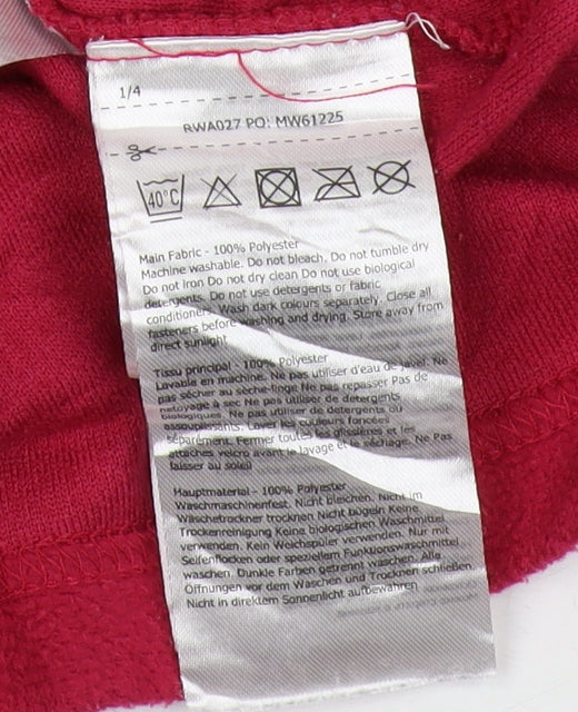 Regatta Women Red Jacket Size 12 Fleece Autumn Casual