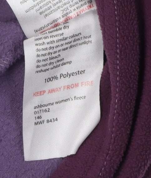 Mountain Warehouse Women's Purple Fleece Sweatshirt Size 8