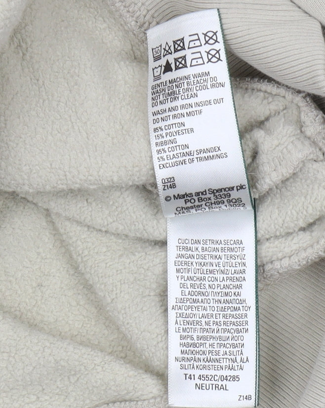 Marks & Spencer Beige Men's Sweatshirt, Size L