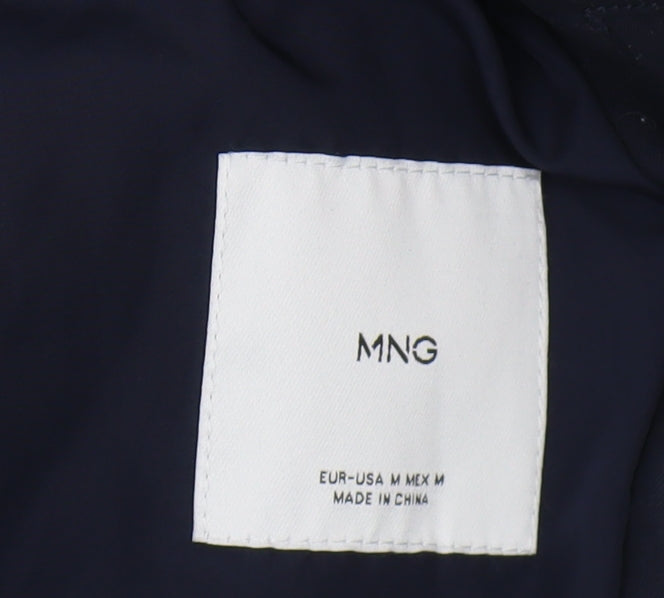 MNG Men's Blue Windbreaker Jacket M