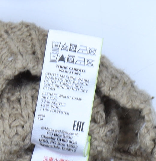 Marks & Spencer Women's Beige Knit Pullover Jumper S
