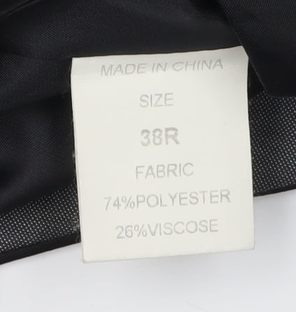 ONESIX5IVE5ive Grey Suit Waistcoat Men's 38R Business