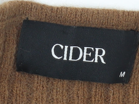 Cider Women's Brown V-Neck Pullover Jumper M