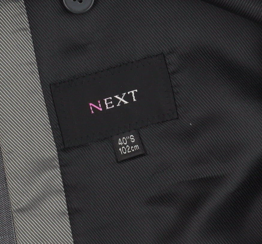 Next Men's Grey Check Suit Jacket 40S