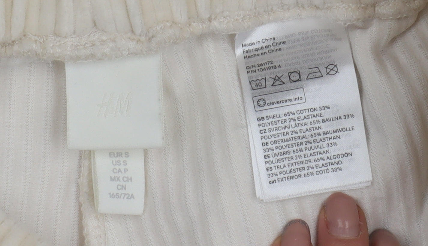 H&M Women's Beige Jogger Trousers, Size 12