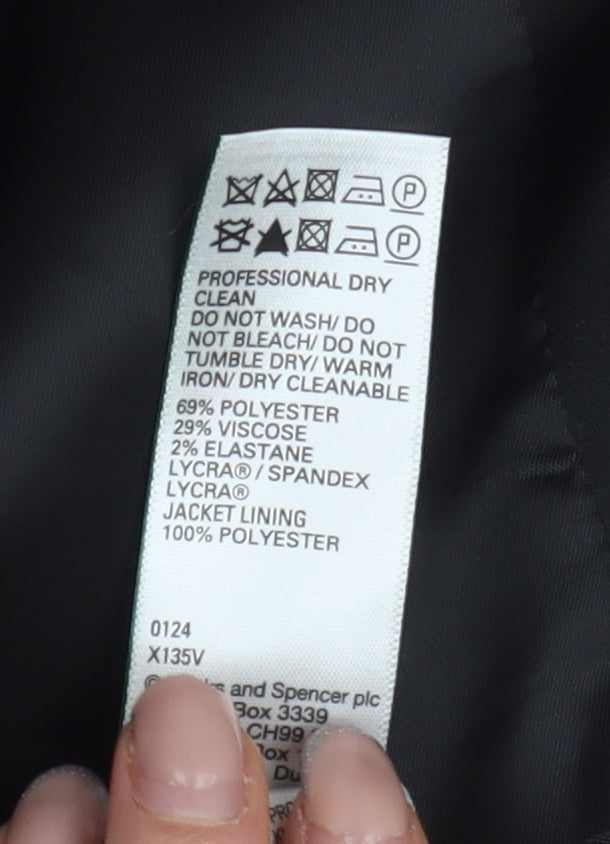 Marks & Spencer Men's Black 44R Blazer