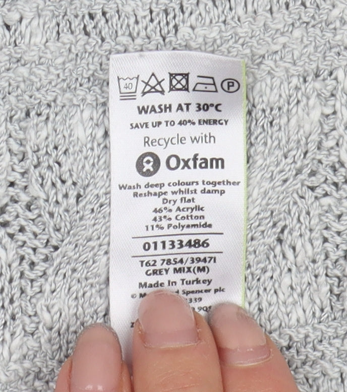 Marks & Spencer Women's Grey Pullover Jumper, Size 12