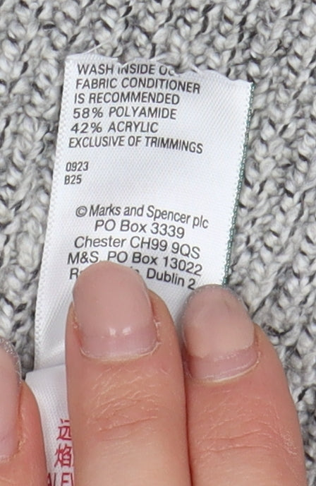 Marks & Spencer Men's Grey Pullover Jumper Medium