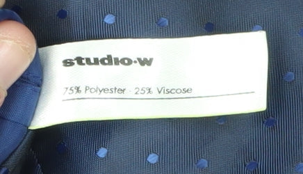 Studio.w Men's Blue Suit Jacket, Size 42R, Regular Fit