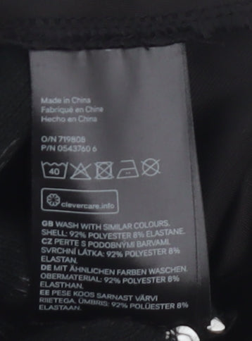 H&M Women Black Bodycon Dress Size 8 Party High Neck