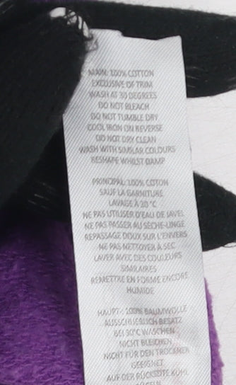 boohooMAN Men's Purple M Logo Hoodie, Regular Fit