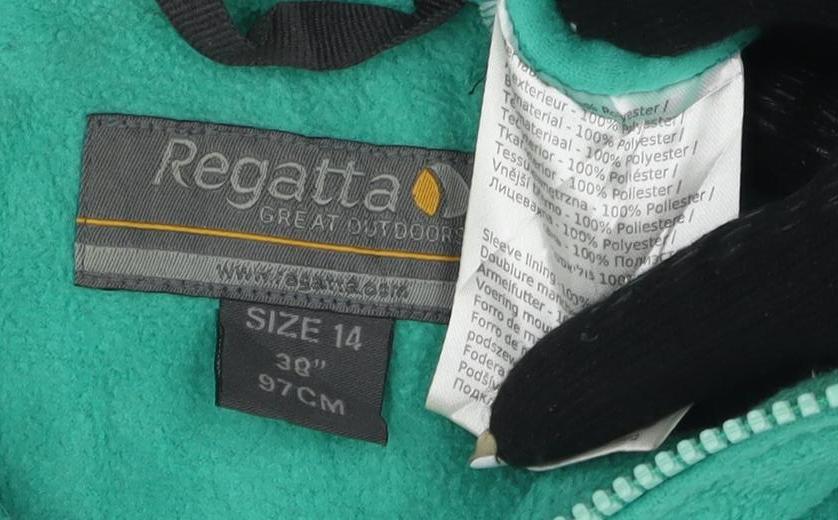 Regatta Women's Green Fleece Jacket Size 10