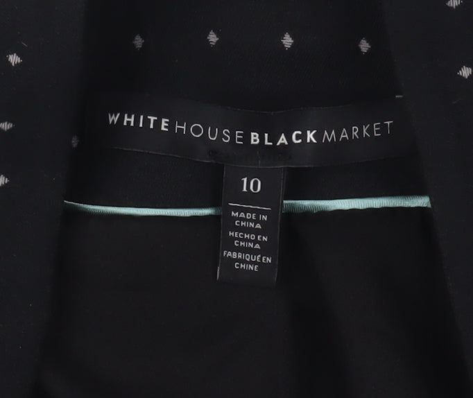 White House Black Market Women's Black Suit Jacket, Size 14